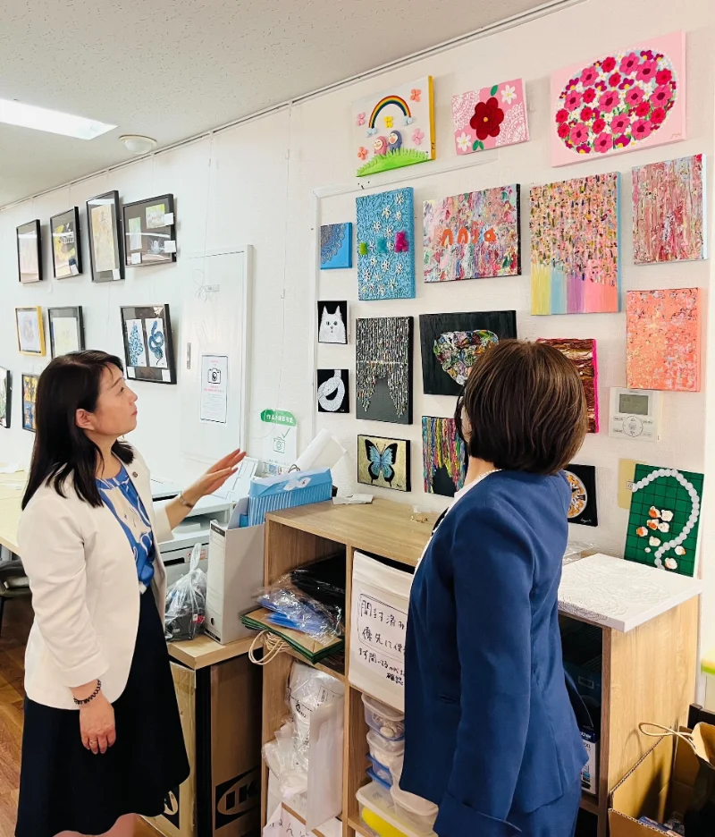 「アトリエ中大江公園前」視察の様子