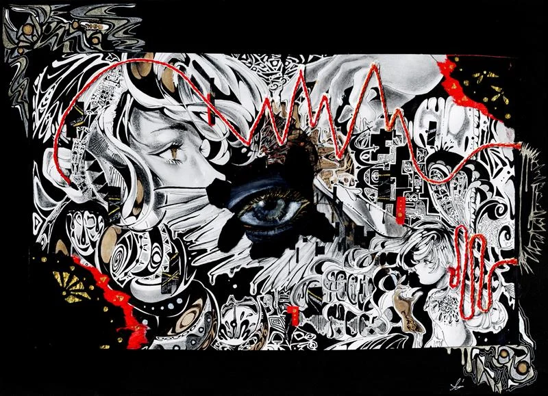 アーティスト名: Ai / 作品名: 思考