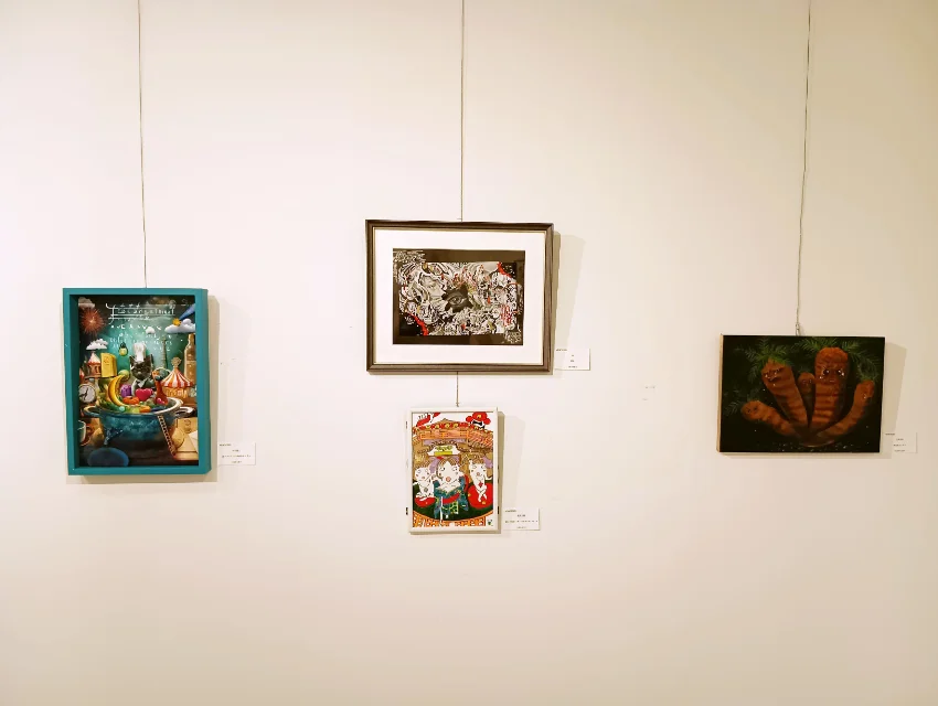大阪府立江之子島文化芸術創造センターに展示されているコンクール入賞作品